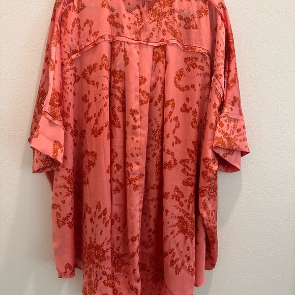 Free People Pink Floral Sleep Shirt - Picture 2 of 3